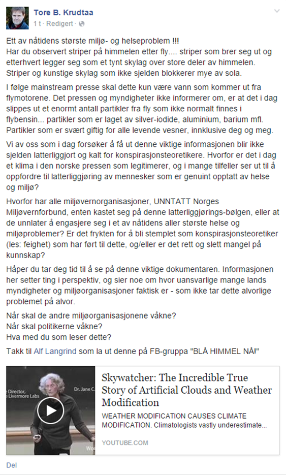 krudtaa våser om chemtrails